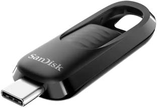 SanDisk Ultra Slider USB Type-C 128 GB OTG Drive Compatible with Desktop Computer, Laptop, Television USB 3.2 Metal Case