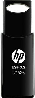 HP 712w 256GB USB 3.2 Flash Drive Black 256 GB Pen Drive Compatible with Laptop USB 3.2 Plastic Case