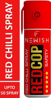 NEWISH Ultra Strong Red Chilli Women Self Defence/Protection Pepper Spray, Each 55 ml Pepper Stream Spray