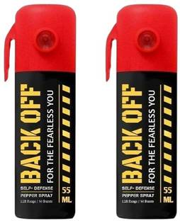 ANISAM Back Off Pepper Spray Red Pack of 2 x 55ml Pepper Stream Spray