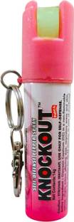 Knockout Pepper Spray for Women Self Defence with Keychain Glow in Dark Twist Lock Pepper Stream Spray