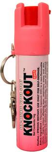 Knockout Self Defence Pepper Spray with Key Ring for Women Safety Upto 10 Ft Range Pepper Stream Spray