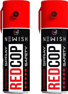 NEWISH RED COP | Powerful | Self Defense For Women 110 ML | 50 Shots Pepper Stream Spray