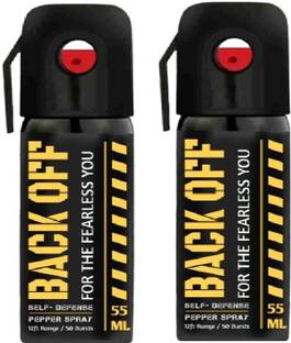 ANISAM Back Off Pepper Spray Pack of 2 x 55ml Pepper Stream Spray