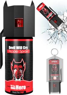 Devil Will Cry Pepper spray with glass breaker cap and free holster Pepper Foam Spray