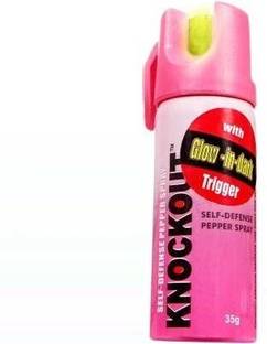 Knockout Self Defence Pepper Spray for Safety |55ml |Glow Trigger |12ft Range |40 Bursts Pepper Stream Spray