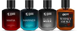 BEARDO Whisky Smoke, Black Musk, Mariner & Mafia Perfume | Strong Long Lasting EDP Perfume  -  200 ml