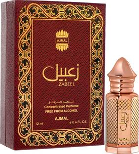 Ajmal Zabeel Attar| Fresh Floral & Woody Fragrance| Non-Alcoholic|Long Lasting Perfume  -  12 ml