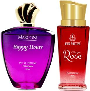 John Phillips HAPPY HOURS & MAGIC ROSE | Long Lasting | Combo Eau de Parfum  -  160 ml