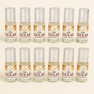 oob Rose (gulab) Roll on attar (alcohol free ) 2.5 ml each, pack of 18 pcs Perfume  -  45 ml