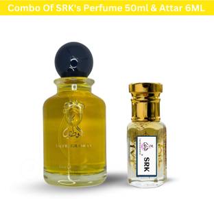 Taj Fragrances Combo Srk's Luxury Perfume 50Ml And Attar 6ML For Unisex Long Lasting Fragrance Eau de Parfum  -  56 ml