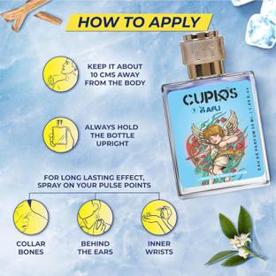 Bafli Cupids Cologne, Cupids Hypnosis Fragrances For Men, Pheromone Infused Curve Eau de Parfum  -  50 ml