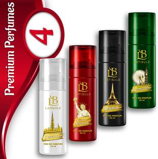 Latibule Daily & Casual Lasvegas+Dubai+Peris+London Combo Perfume Body Spray  -  For Men & Women