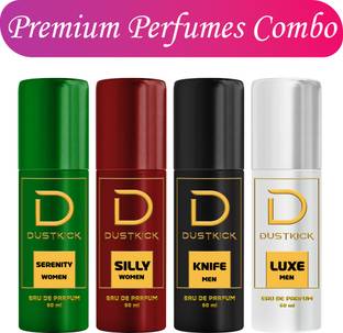DUSTKICK Unisex Gift Pack Combo Pheromone Perfume Body Spray  -  For Men & Women