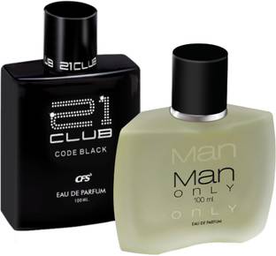 CFS Code Black & Man Only Black EDP Long Lasting Luxury Perfume Eau de Parfum  -  200 ml
