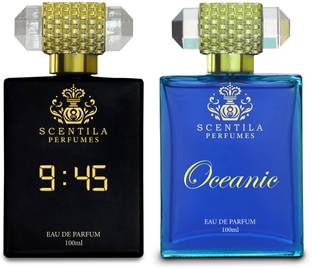 scentila OCEANIC & 9:45 Perfumes Combo, Pack of 2 Premium Perfumes , 100ML Each Eau de Parfum  -  200 ml