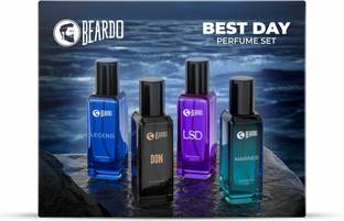BEARDO Best Day Perfume Gift Set | Strong & Long Lasting|Fresh & Aquatic|Gift 4 x 20 ml Eau de Parfum  -  80 ml