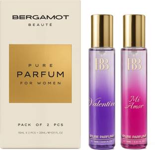BERGAMOT BEAUTE VALENTINE Perfume and MI AMOR Luxury Gift Set for Women Long Lasting 2x15 ml Perfume  -  30 ml