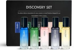 Ajmal Discovery Set of 5 Eau De Parfum 20ml each of Yearn, Prose, Ascend, Neea and Aretha. Eau de Parfum  -  100 ml