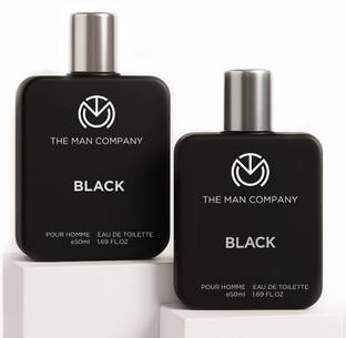 THE MAN COMPANY Black EDT Perfume For Men (Pack of 2, 50ml each) Long Lasting Perfume Body Spray Eau de Toilette  -  100 ml