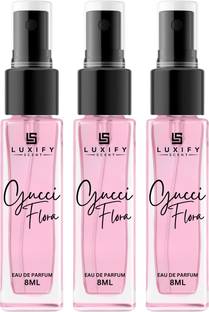 Luxify Scent Luxury Flora Perfume Set | Pure Parfum | 8ml x 3 | Extrait De Parfum  -  24 ml
