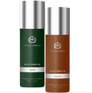 THE MAN COMPANY Non-Gas Body Perfume Combo Set for Men | Kopar and Vert Perfume  -  240 ml