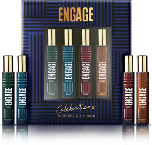 Engage Gift Set Celebrations Perfume Spray, Long Lasting Wedding Hamper by ITC (25mlx4) Perfume  -  100 ml