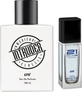 CFS Intruder White 100ml & Ice Water 25ml Long Lasting Perfume Eau de Parfum  -  125 ml