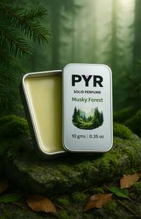 Pyr Solid Perfume| Musky Forest Long-Lasting&Strong|Night&Gifting|10gm Perfume  -  10 ml