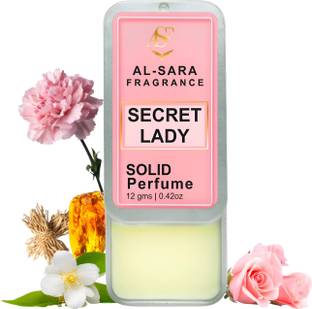 AL SARA FRAGRANCE Secret Lady Solid Perfume | Long-Lasting 12g Non-Greasy Solid Perfume Eau de Cologne  -  12 ml
