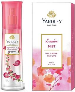 Yardley London LONDON MIST PERFUME 100ML ,Mist – Alpine Rose & Black Currant – 140 ml Perfume  -  240 ml