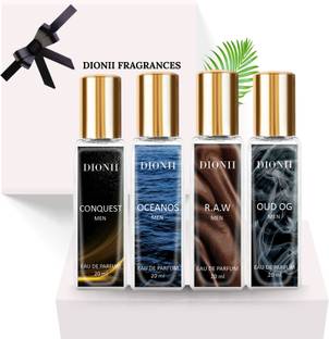 DIONII Eau De Parfum Gift Set for Men | OUD OG, R.A.W, CONQUEST, OCENOS Perfume Set Eau de Parfum  -  80 ml