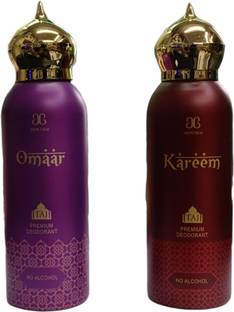 AROCHEM KAREEM 200ML AND OMAAR 200ML DEODRANT COMBO Eau de Parfum  -  400 ml