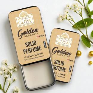 Mystical Glow GOLDEN SERENITY SOLID PERFUME FOR WOMEN | 10 GRAMS Extrait De Parfum  -  10 ml