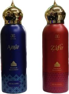 AROCHEM AMIR 200ML AND ZAFIR 200ML DEODRANT COMBO Eau de Parfum  -  400 ml