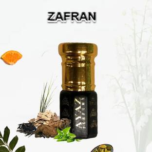 Ayaz Zafran(Saffron) Attar – Kesar Fragrance With Rich, Warm, Exotic & Premium Luxury Eau de Parfum  -  3 ml