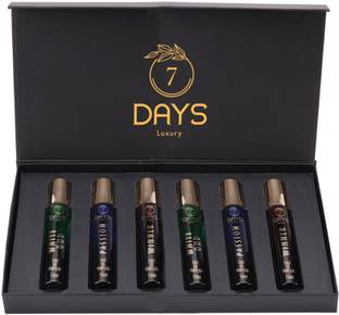7 Days Mens Perfume Gift Set 6x15 ml Perfumes Luxury Scent with Long Lasting Fragrance Perfume  -  90 ml