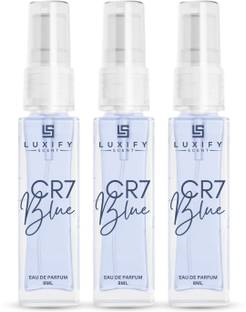 Luxify Scent Cr7 Blue Perfume | Long Lasting | Pocket Friendly | Combo Pack of 3 | Eau de Parfum  -  24 ml