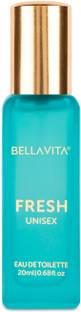 BELLAVITA Fresh Eau De Toilette Unisex Perfume with Bergamot, Orris Lavender & Ylang Ylang Eau de Parfum  -  20 ml