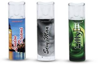 Syspro Combo Perfume of London Dreams, Sexy Man and Lilly Pocket Perfume Set of 3 Each Perfume  -  15 ml