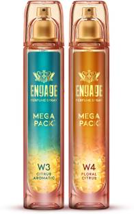 Engage W3 + W4 Perfume Spray Mega Pack Combo for Women 160ml x2 Perfume  -  320 ml