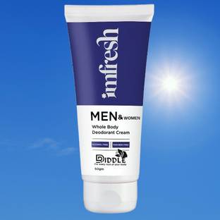 DRIDDLE imfresh Men & WOMEN Whole Body Deodorant Cream Perfume - 50 ml Eau de Cologne  -  50 ml