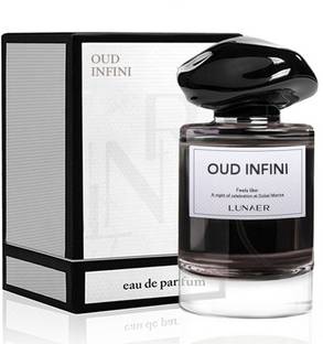 Lunaer Oud Infini Perfume, Long Lasting Woody, Spicy & Fruity Notes Eau de Parfum  -  50 ml