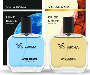 VN AROMA Combo Pack of 2 | Epie Noire - Lune Bleue | Long Lasting |Premium Luxury Perfume Eau de Toilette  -  100 ml