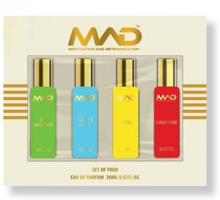 mad Luxury Perfume Men&Women (Gift Set4x20 ml) Long Lasting EDP Fragrance Eau de Parfum  -  80 ml