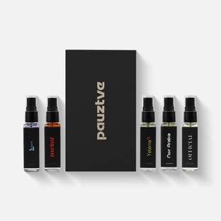 pauztve Long-Lasting Fragrance Combo Starter Pack Set of 5 (8ml Each) Eau de Parfum  -  40 ml