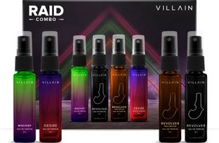 VILLAIN Raid Combo Luxury EDP Gift Set 4 Fragrances - | Long Lasting Eau de Parfum  -  32 ml