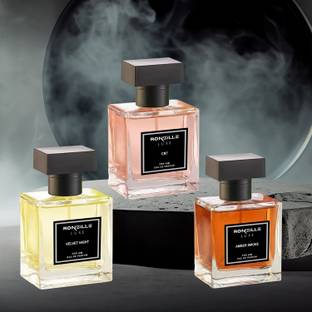 RONZILLE Men Amber Smoke,CR7, Velvet Night Eau De Perfume Combo -Set of 3 Eau de Parfum  -  90 ml