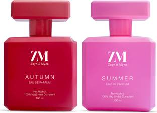 ZM Zayn & Myza Autumn & Summer No Alcohol Perfume Combo, Unisex Eau de Parfum  -  200 ml