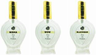 The perfume Store New NISHA WOW BLACKMAN Regular Pack of 3 Eau de Parfum  -  180 ml